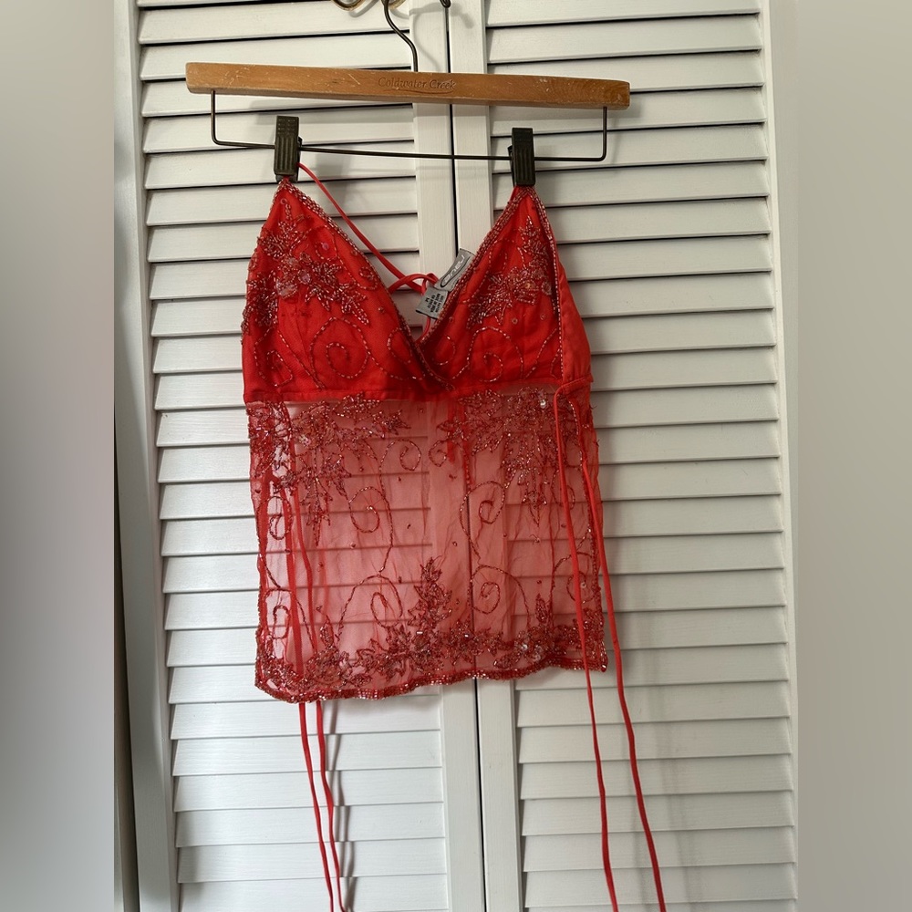 Y2K beaded tank top- bundle of 2!